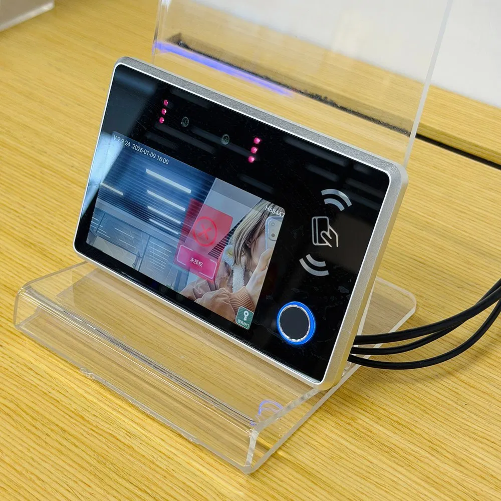 Aluminum Alloy Biometric Facial Fingerprint Recognition Access Control Time Attendance System