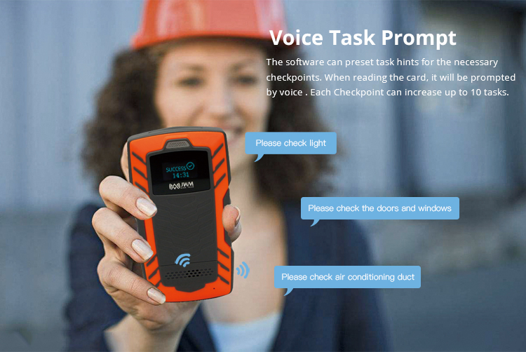 Real Time GPS Voice-Capable Alarm OLED Display Guard Tour Patrol System