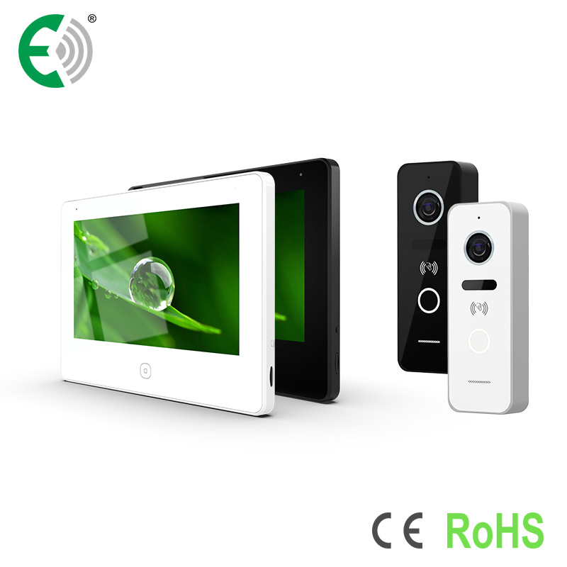 4-Wire Smart Home Intercom System with Tuya RFID Unlock Doorbell for Villa