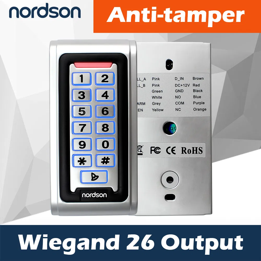 IP65 Waterproof Signal Metal Keypad Door Access Controller 125kHz 13.56MHz RFID Card Reader Door Entry System