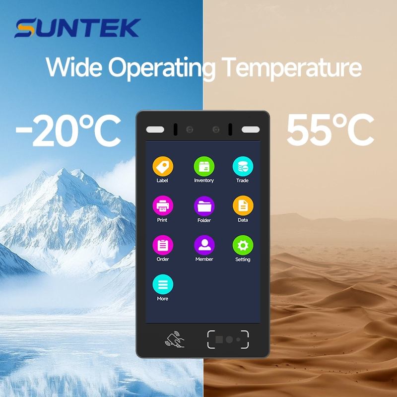 30, 000 Large Capacity Visible Light Facial Recognition Terminal Suntek Access Control System