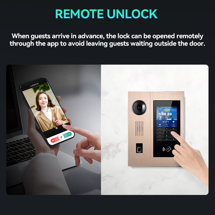 Leelen Interfono Con Video Linux Wireless Smart Doorbell Video Intercom TCP / IP Intercom System for Apartment Video Door Phone