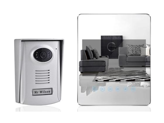 Mirror Surface Super Slim Touch Button Color Image 7" Ultimate Video Doorphone