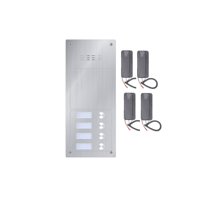 2way Talk Audio Intercom System with Handset for Multi-Apartments