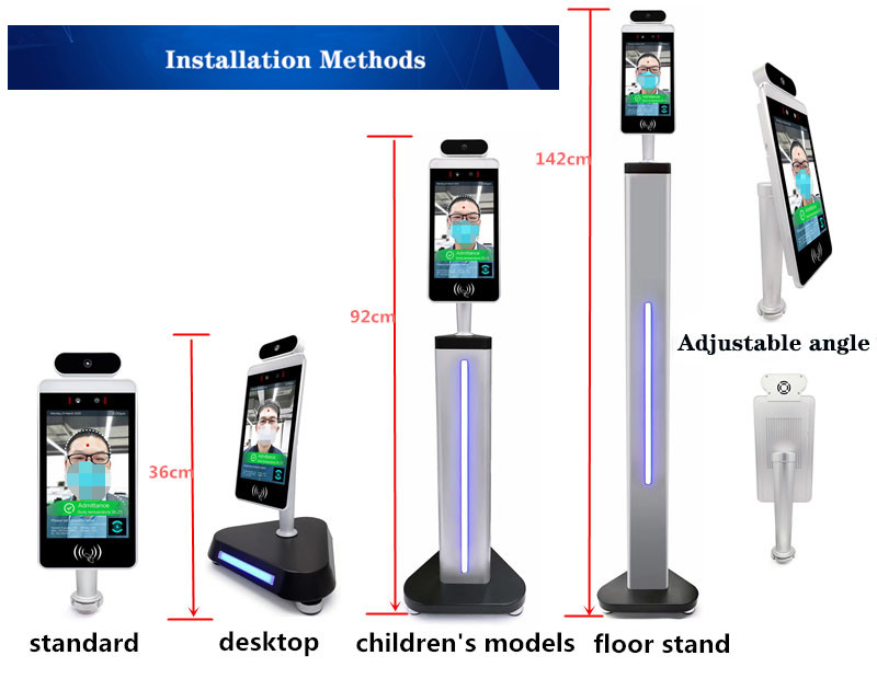 7-Inch Binocular Live Access Control Face Recognition Machine Face Facial Recognition Time Attendance System