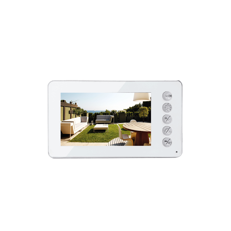 2 Wires Indoor Monitor with 4.3 Inch Screen and Outdoor Camera Two Way Communicate Intercom Video Door Phone