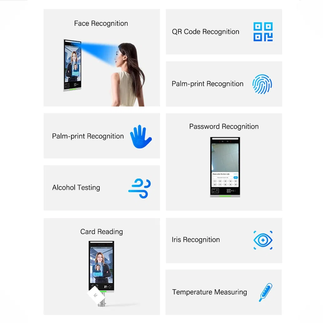 10 Inch Wall-Mounted Source Factory Manufacturing Facial Recognition Door Access Control System