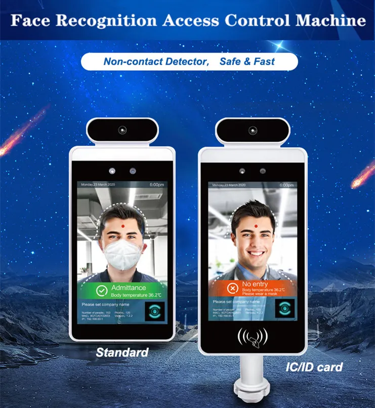 7-Inch Binocular Live Access Control Face Recognition Machine