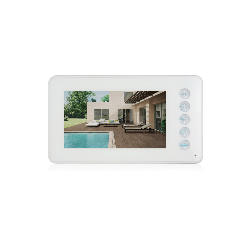 2 Wires Building Video Intercom Indoor Monitor and Outdoor Camera Support Door and Gate Locking Video Door Phone