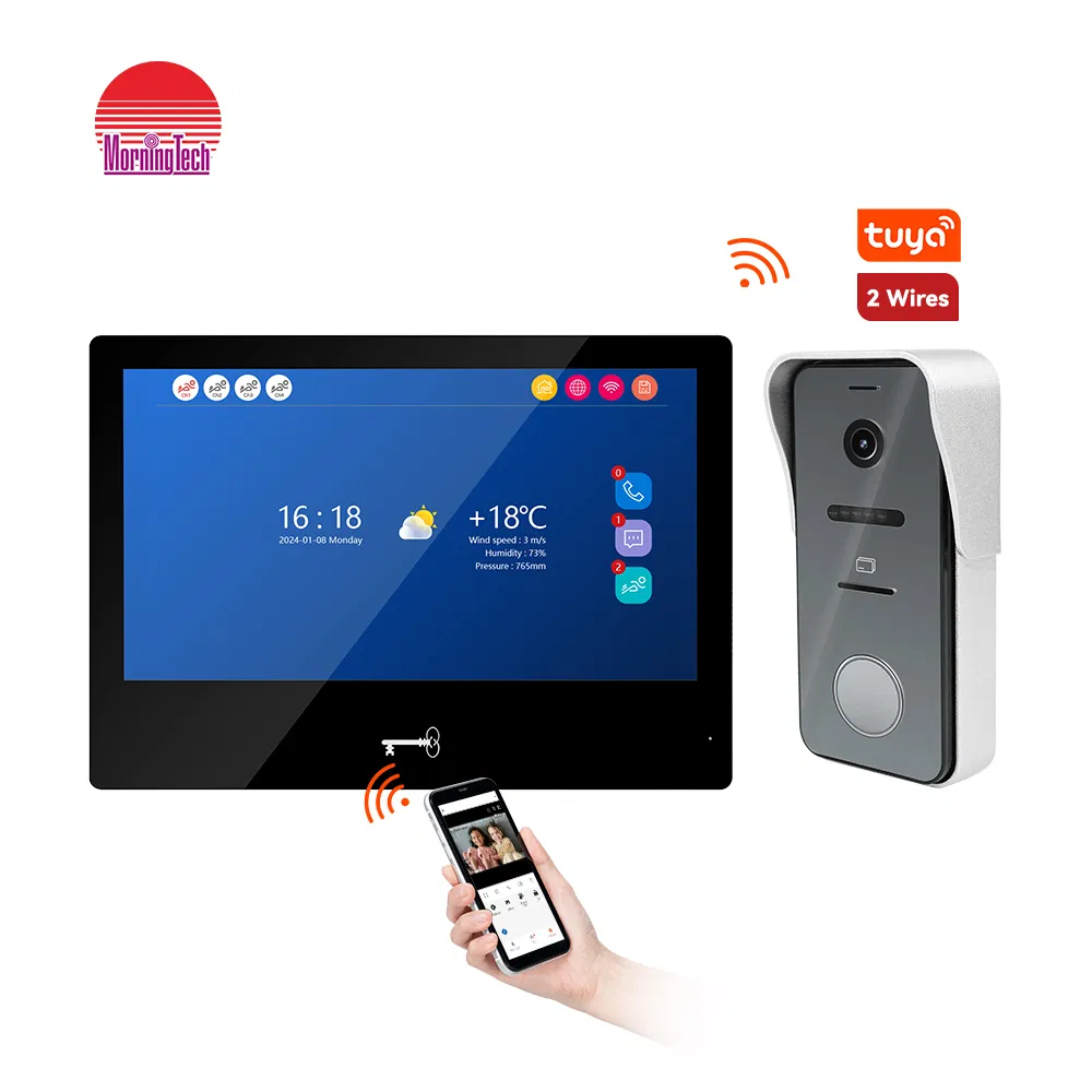 10inch Touch Screen with RFID Key Unlock Station for 2wire IP System