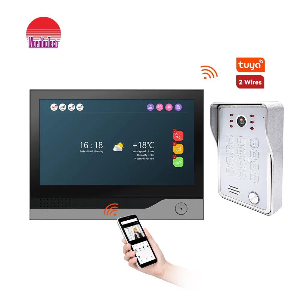 Smart Home Doorbell Villa Waterproof Video Doorphone Two-Way Call Wireless Intercom Apartment Flats