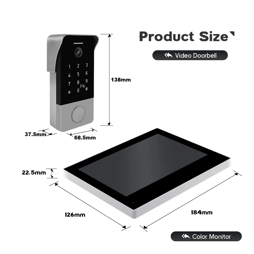 Video Doorphone Intercom System Multi Apartment Video Doorphone Intercom System