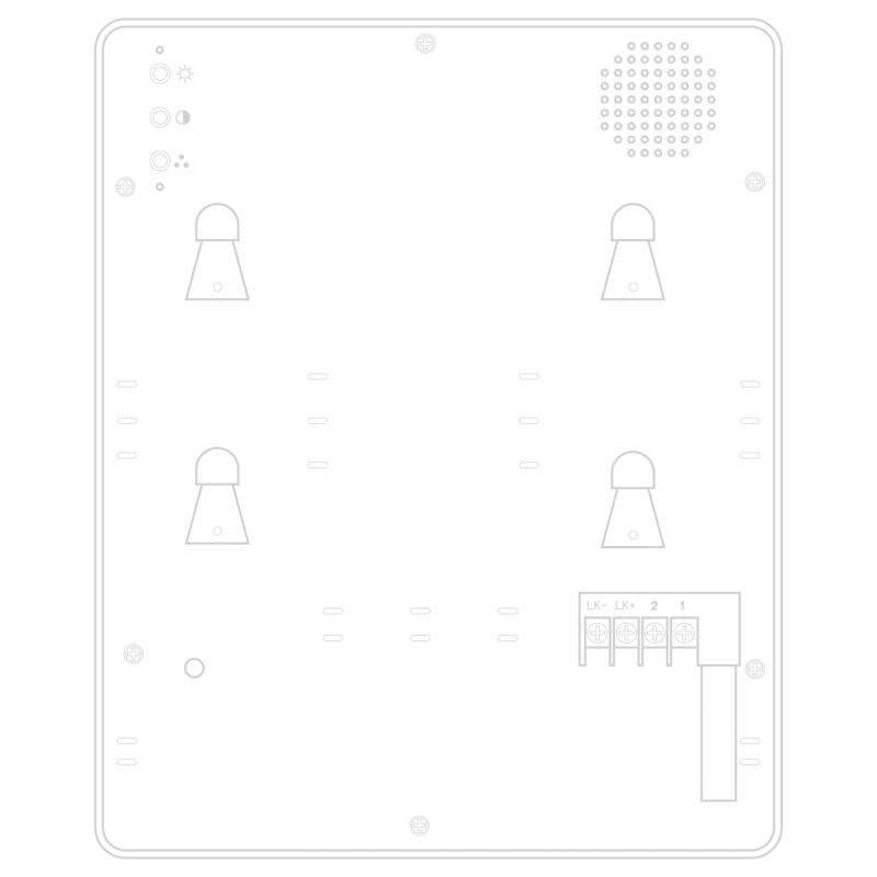 Mirror Surface Super Slim Touch Button Color Image 7" Ultimate Video Doorphone