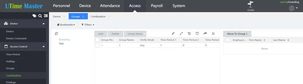 Access Control Interface