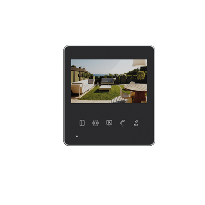9 mm Thickness Villa Video Access Control Indoor Monitor 2 Wires Connect Outdoor Camera with Wide Angle Video Intercom System