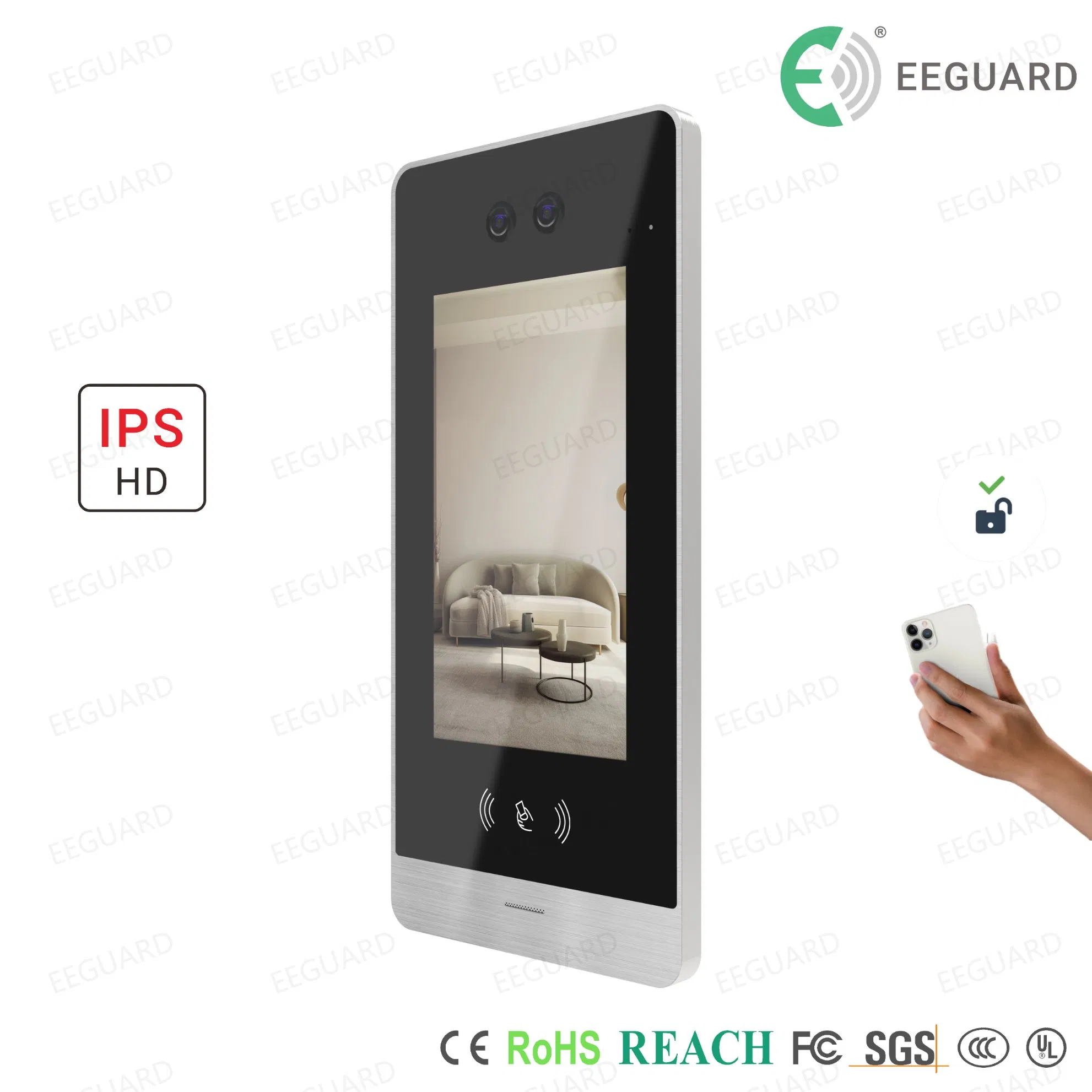 Multi-Apartment Video Intercom System with 7-Inch Touchscreen and Qr Unlock