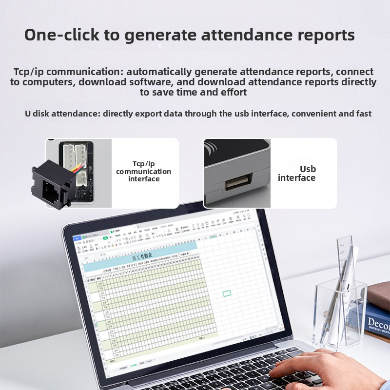 ID IC Card Reader Time Attendace Dynamic Facial Recognition Access Control System
