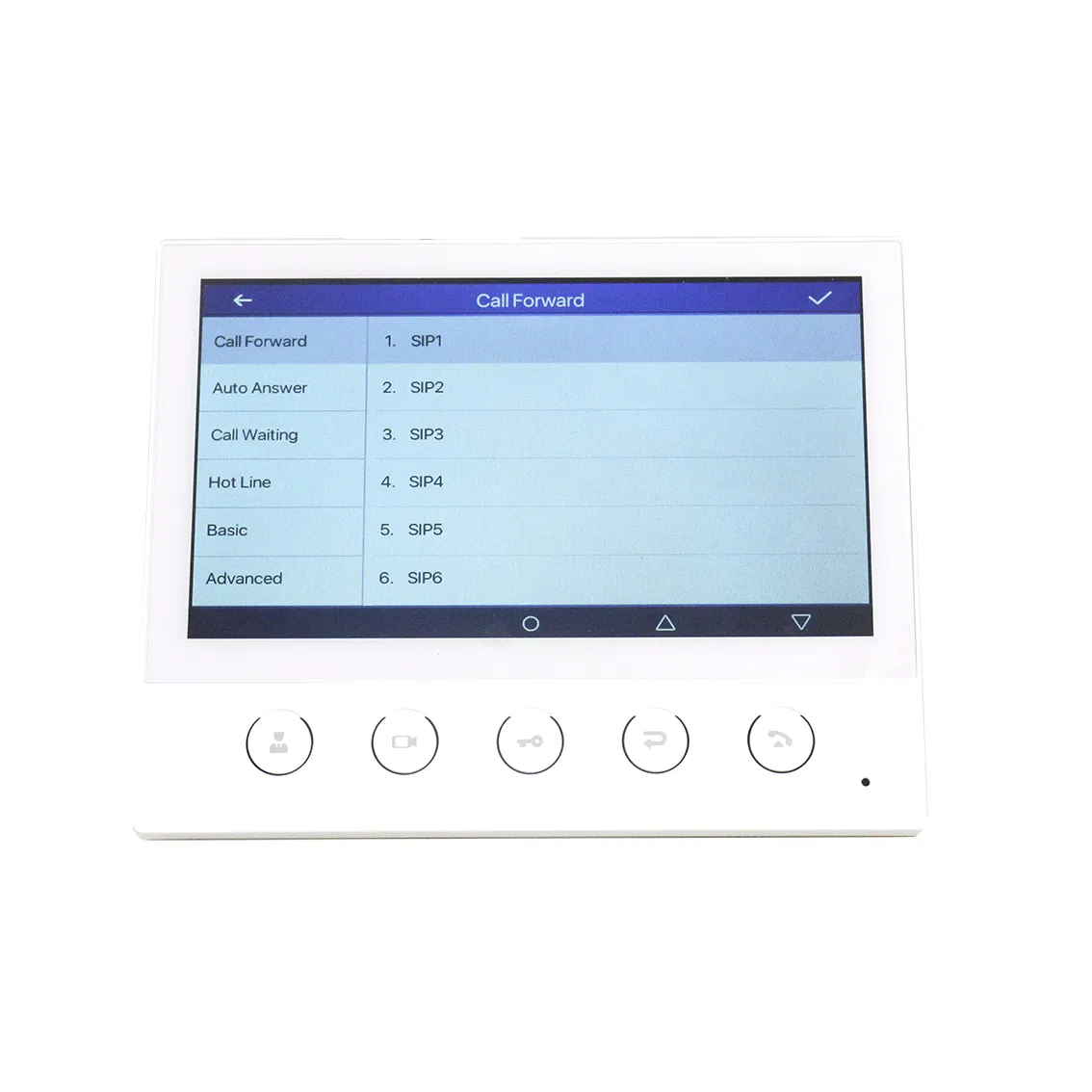 Intercom Monitor SIP Indoor Station with 7-Inch Color Touch Screen Can Be Applied in Different Indoor Scenarios