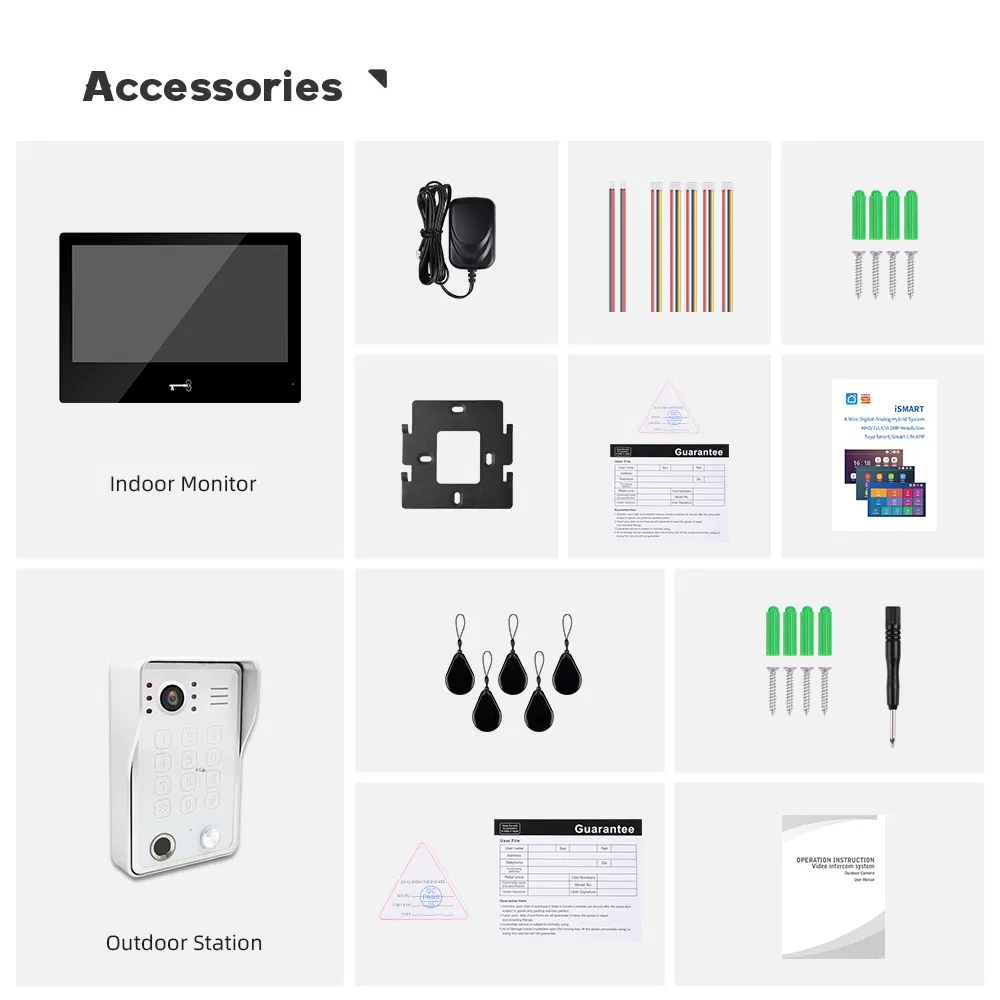 2 Wire Bus System for Fingerprint RFID Outdoor Station