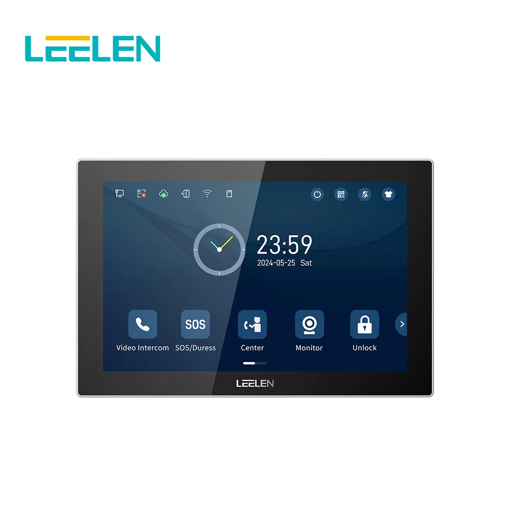 10.1 Inch Multi Apartment SIP Intercom Building Video Intercom System V36 Video Door Phone Access Control Indoor Station