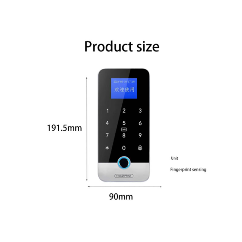 All-in-One Facial Recognition Access Control System with Card Reader, Fingerprint Attendance and Password Lock