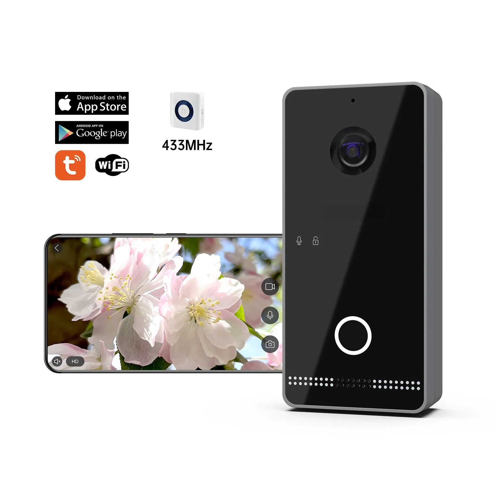Tuya Smart Doorbell WiFi Home Video Intercom Wireless Video Door Phone