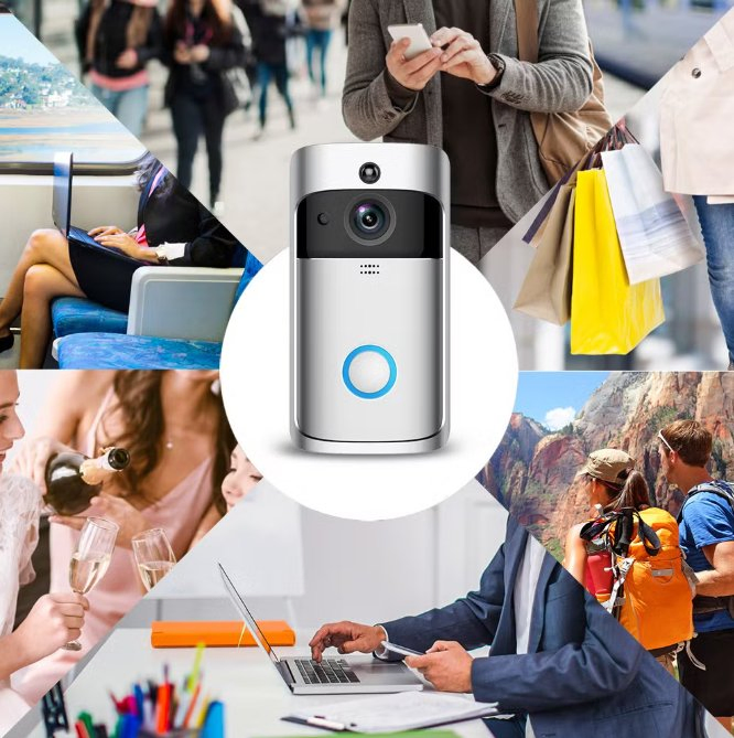 720p Smart P2p Phone Access Wireless WiFi Video Doorbell Camera