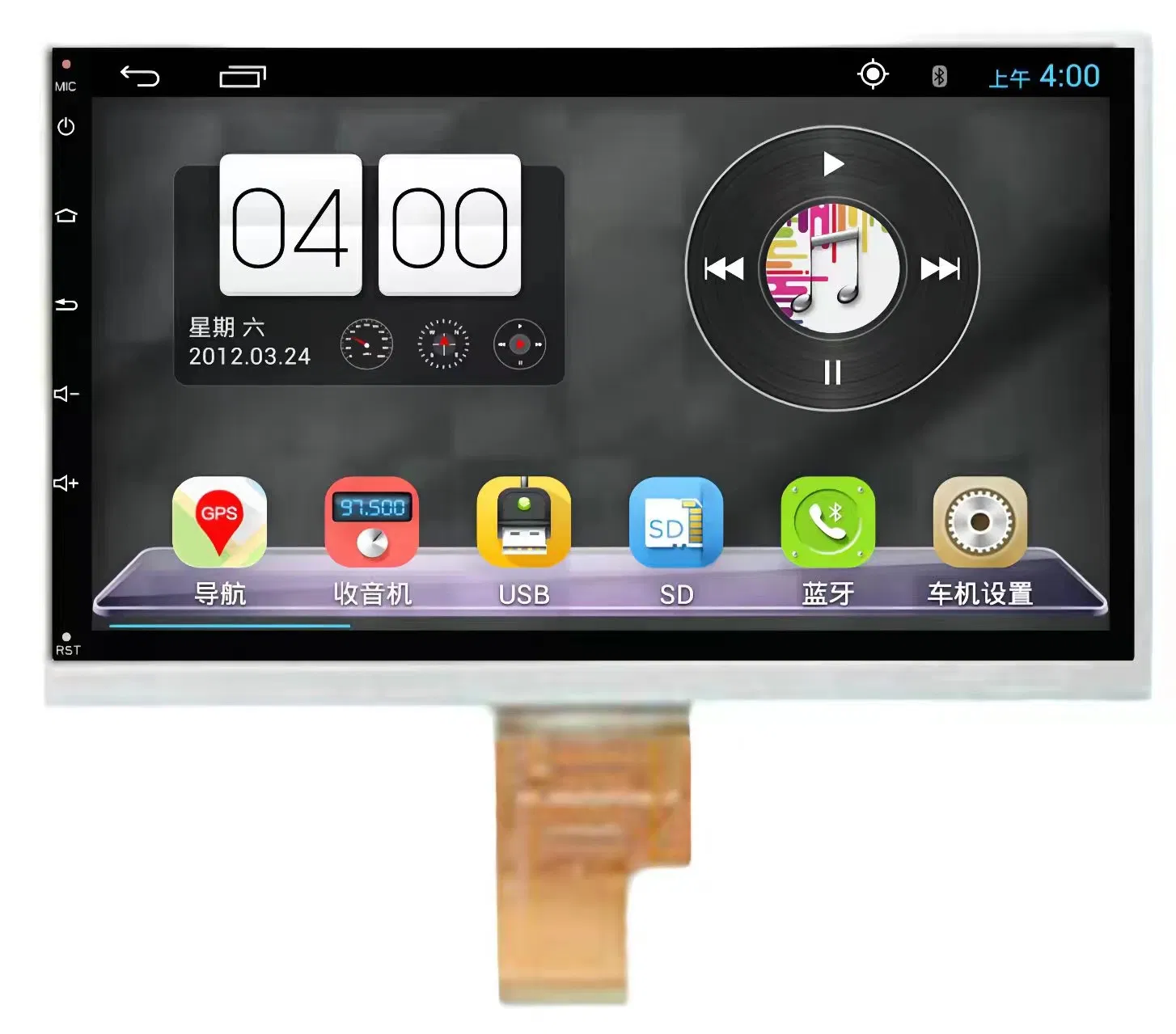 10.1 Inch 1280X800 Free Viewing Angle IPS LCD Display Touch Screen for Access Control Device