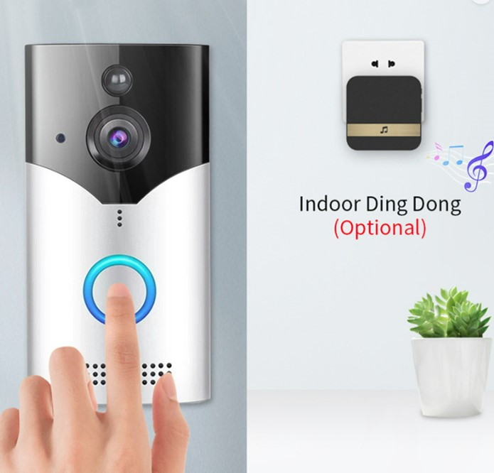 Video Door Phone Intercom System with Wired Doorbell