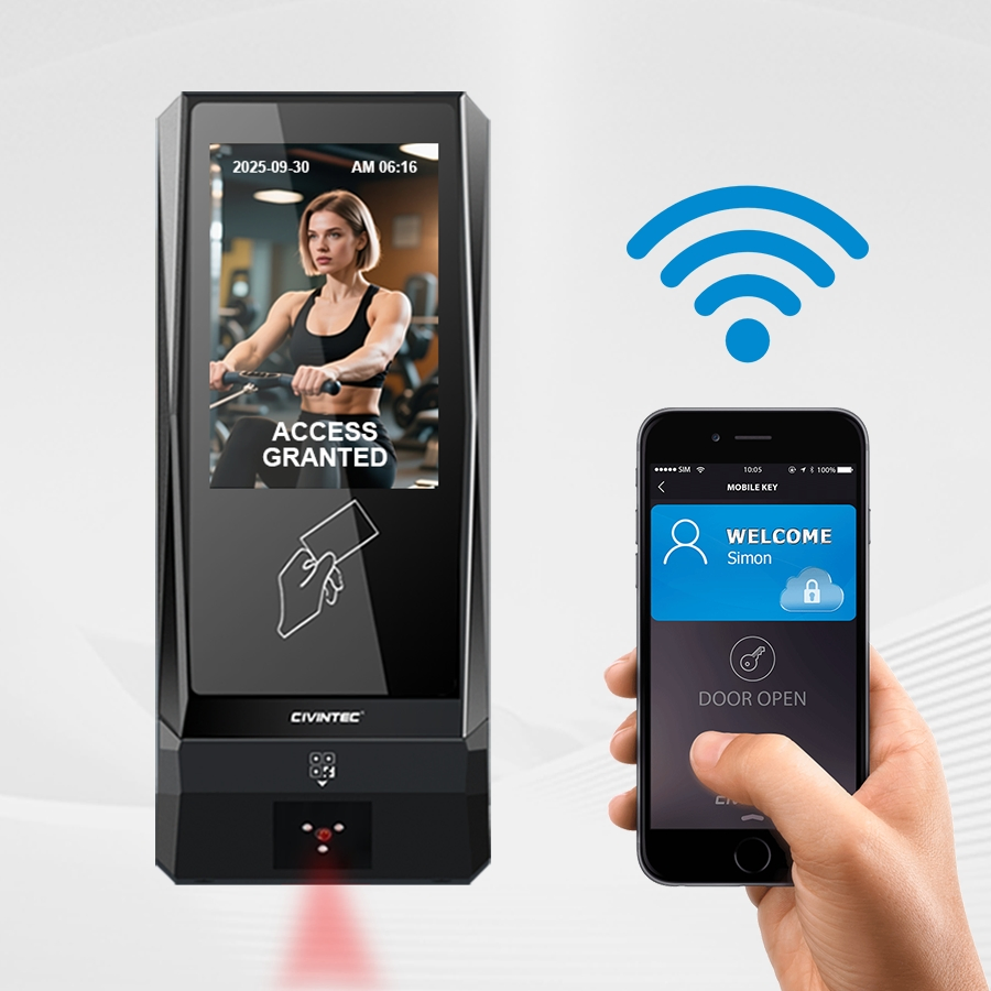 CT9 IP65 Wireless Blue-Tooth Access Control Device NFC RFID Card Entry System for Fitness Room Gym