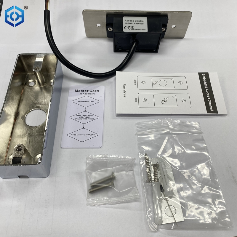 Fingerprint RFID Access Control System Flush Mount 12V DC 18V DC IP66