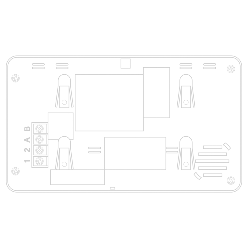 2 Wires Building Video Intercom Indoor Monitor and Outdoor Camera Support Door and Gate Locking Video Door Phone