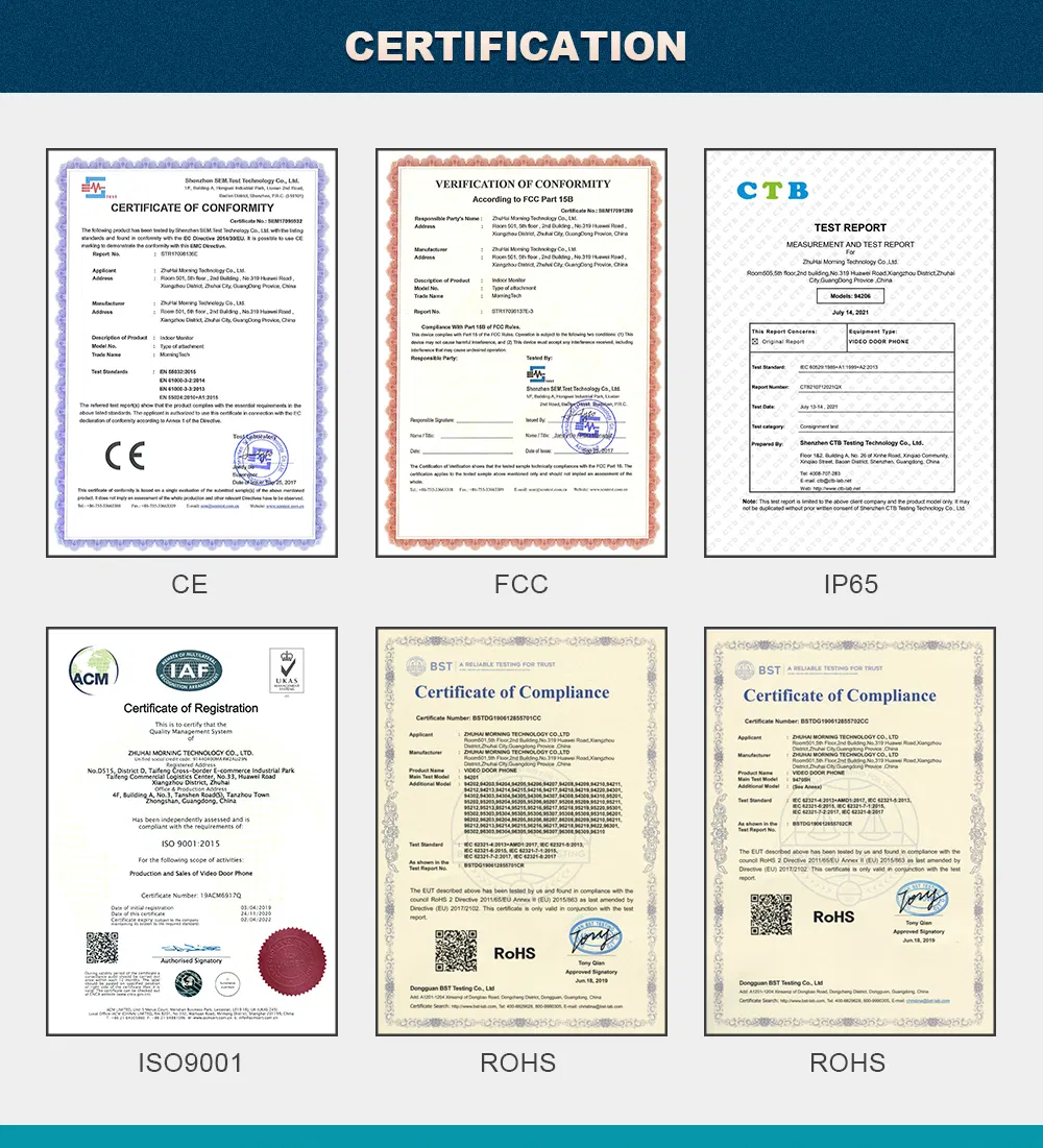 Video Doorphone Intercom 10
