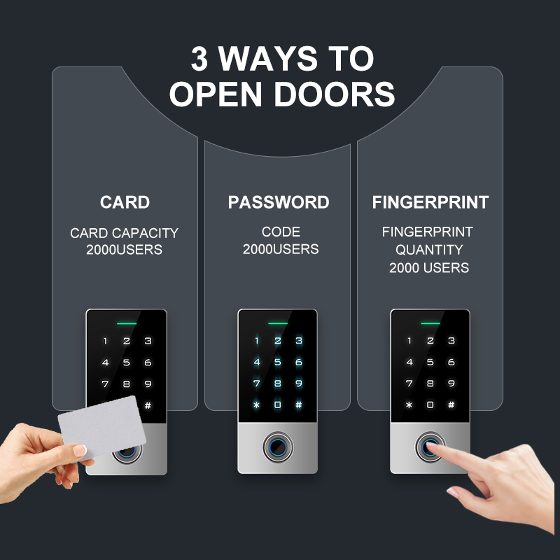 Yoursensor IP54 Access Control Smart Door Lock System Use Digital Biometric Finger Print