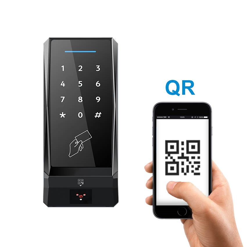 CT9 Smart Access Control Keypad WiFi BLE Mobile APP RFID NFC Card Reader with Time Attendance Real Time Cloud Software