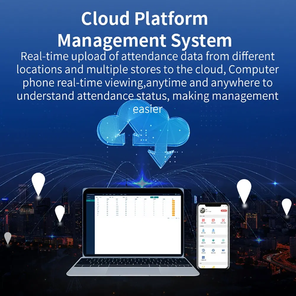 Face ID Detection Scanner Fingerprint Time School Facial Recognition Time Attendance Access Control System