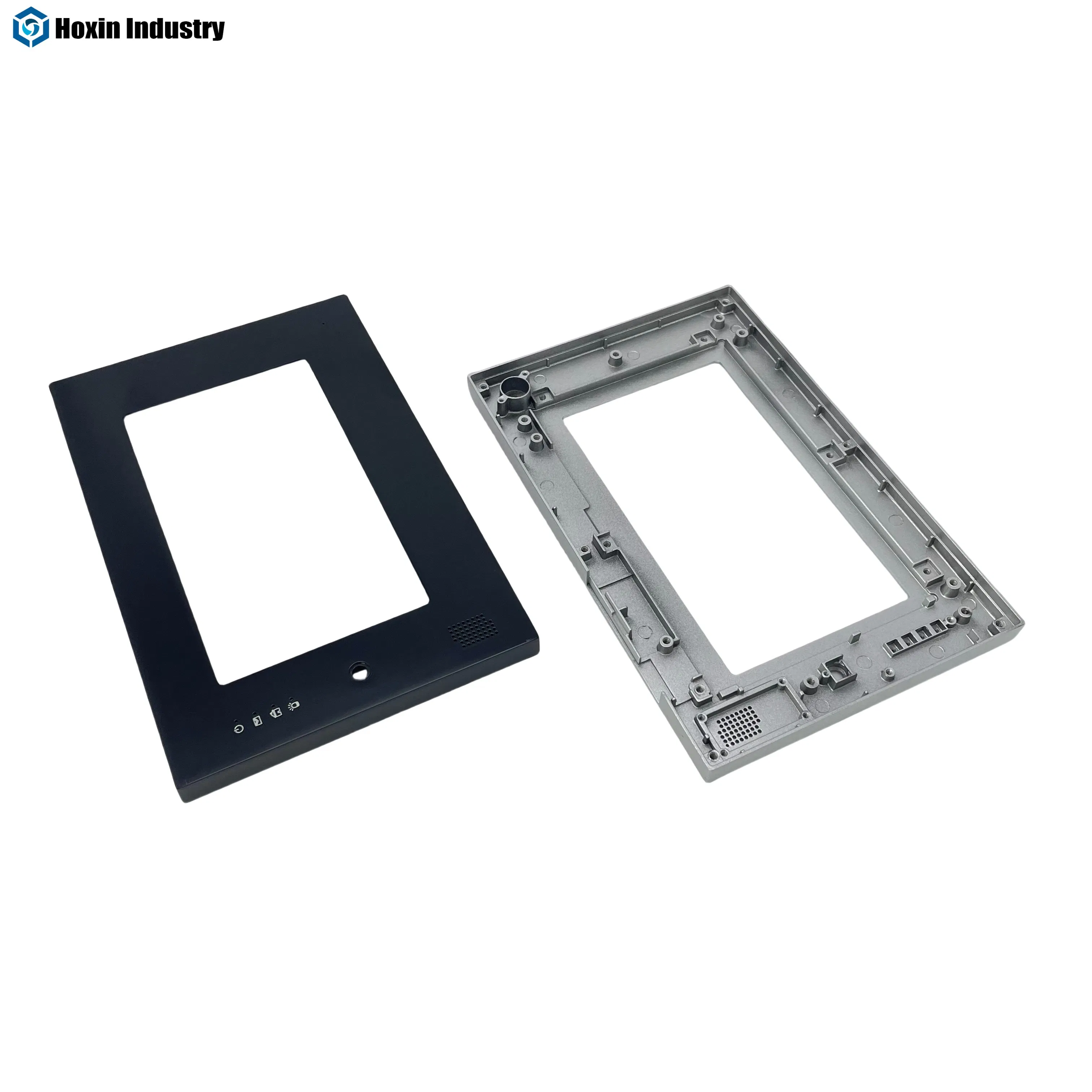 Aluminum Customized Die Casting Front Panel for Display Screen with Brushed Surface
