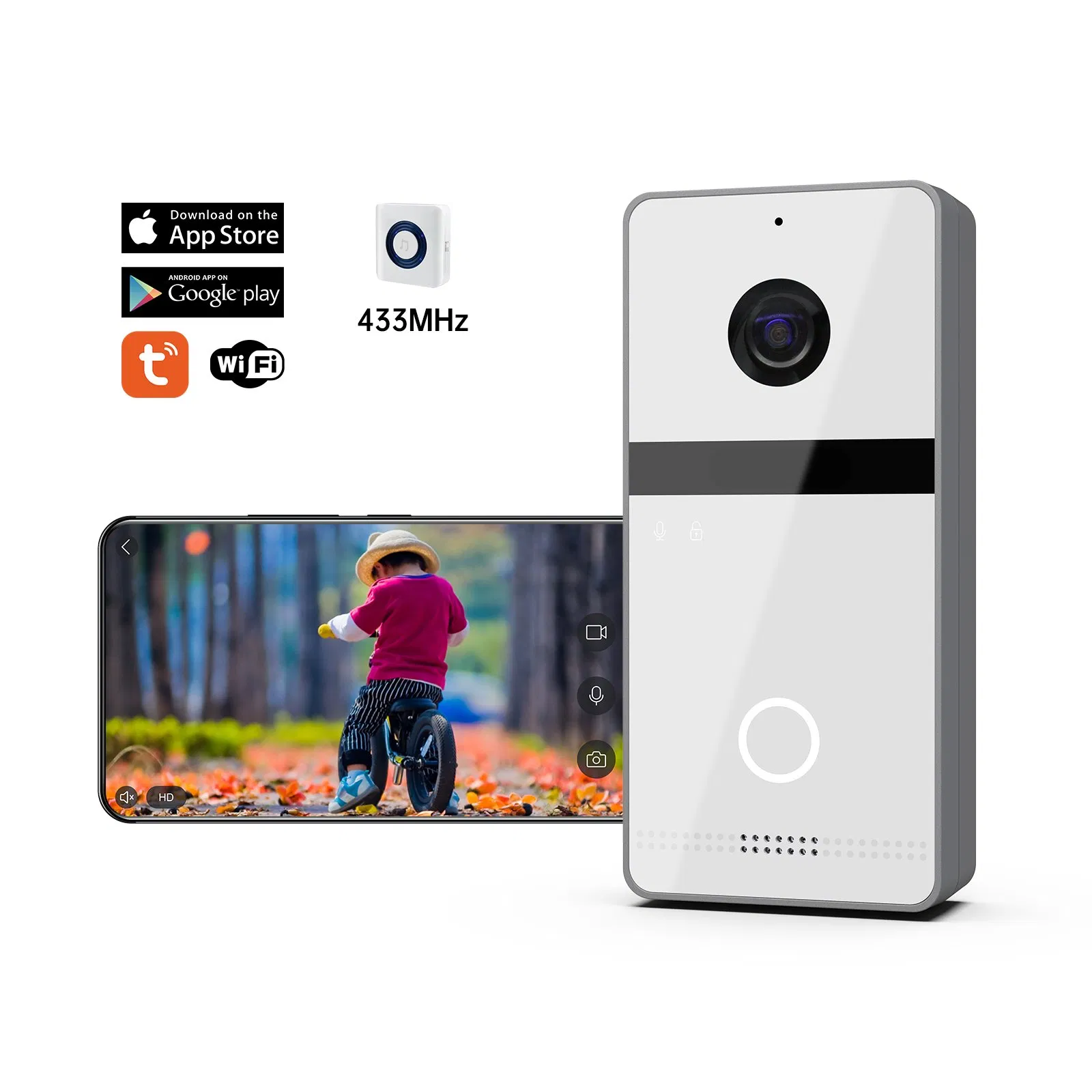 Tuya Smart Doorbell WiFi Home Video Intercom Wireless Video Door Phone