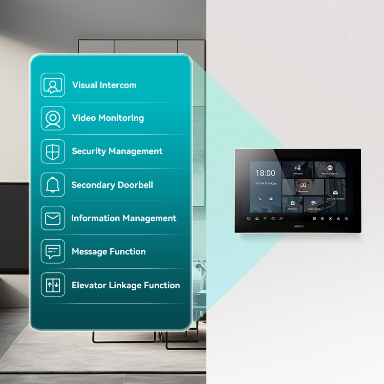 Leelen Custom Made Linux System SIP Door Phone Access Control System TCP / IP Villa Video Audio Intercom System