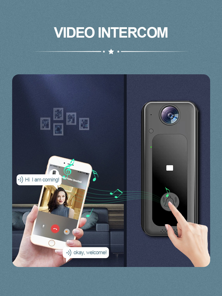 Smart Wireless Video Door Phone with HD Camera and WiFi Connectivity