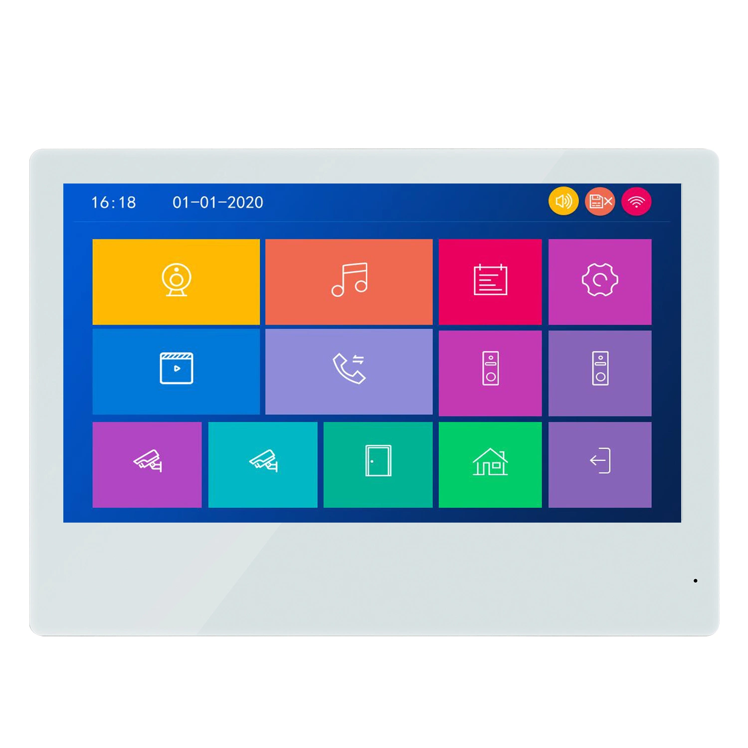 Android Ios Remote 7" Color Display Wireless Video Door Phone Building Apartment Video Intercom Kit Doorbell Entry Access System