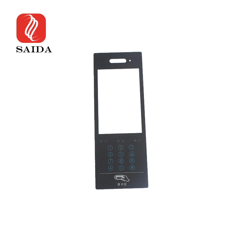 2mm Access Control Card Touch Control Silk Print Cover Glass Panel
