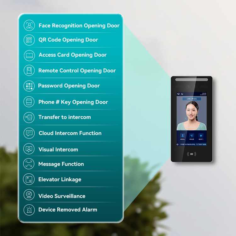 7 Inch Android WiFi Tuya Smart APP Remote Video Doorbell Security Access Control Kit Outdoor Video Door Phone IP Intercom System