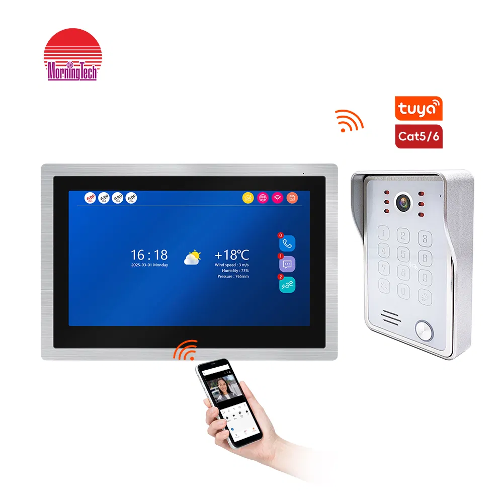 High Quality TCP/IP Intercom with 10.1inch Indoor Monitor and Outdoor Unit Kit