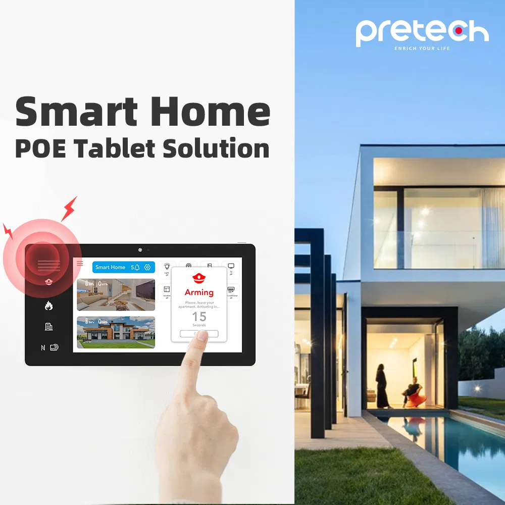 Smart Gateway Z Wave LCD Touch Panel 86box RJ45 Poe Wall Mount Tuya Zigbee Panel WiFi M Dm Zigbee Control Panel