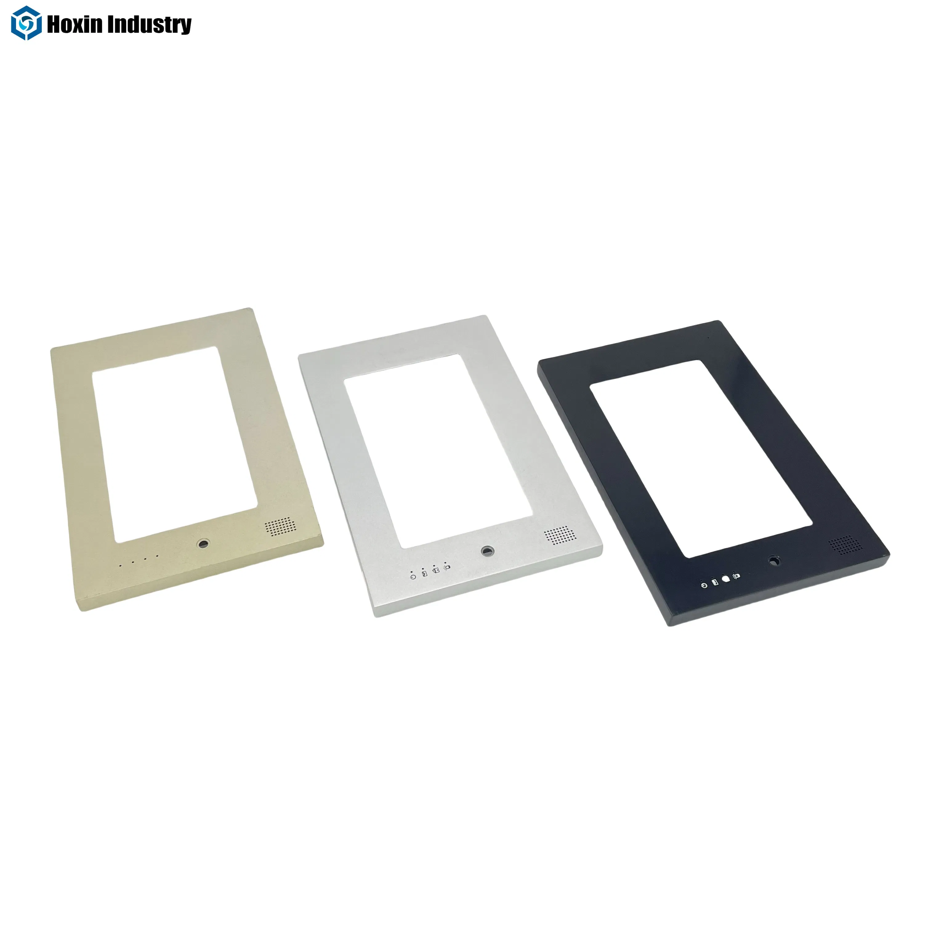 Aluminum Customized Die Casting Front Panel for Display Screen with Brushed Surface
