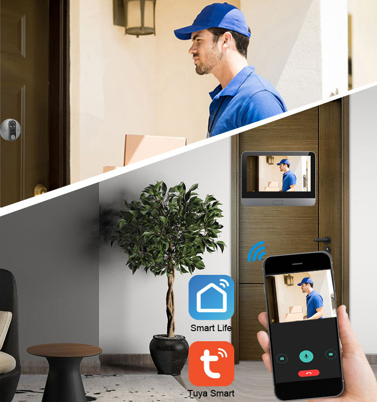 1080P Smart Digital Door Viewer 4.3" Super HD Screen PIR Night Vision