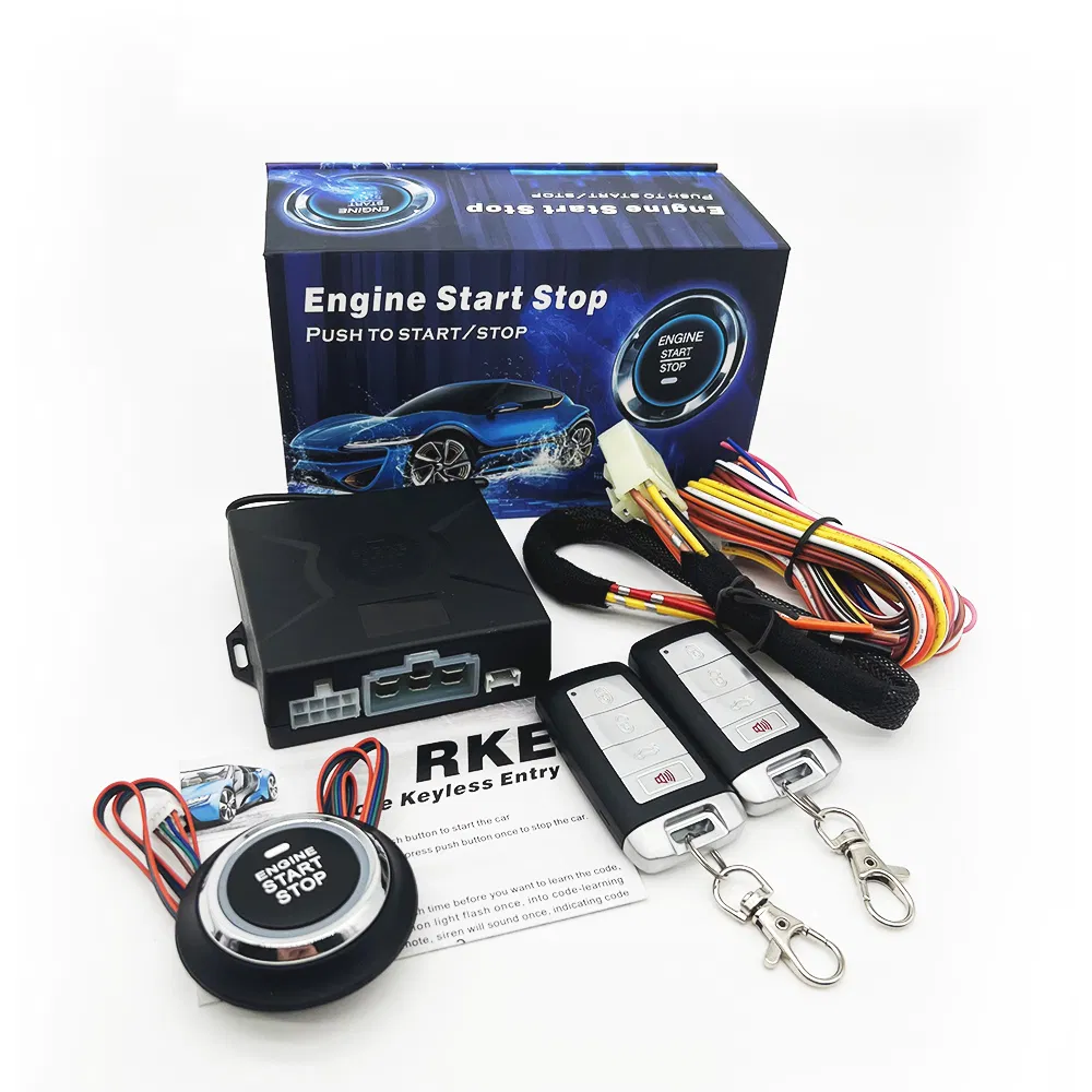 One Button Start Stop Engine Keyless Entry System Car Remote Control Push Start Stop Ignition Car Alarm System Pke Keyless