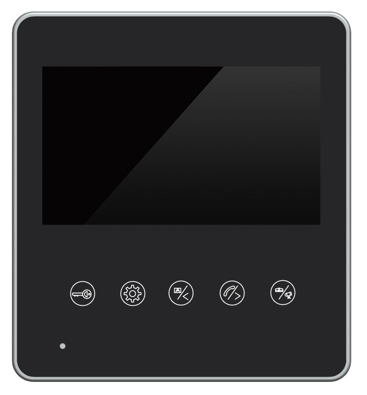 Acrylic Mirror Ultimate 7inch Touch Button OSD Memu Video Doorphone