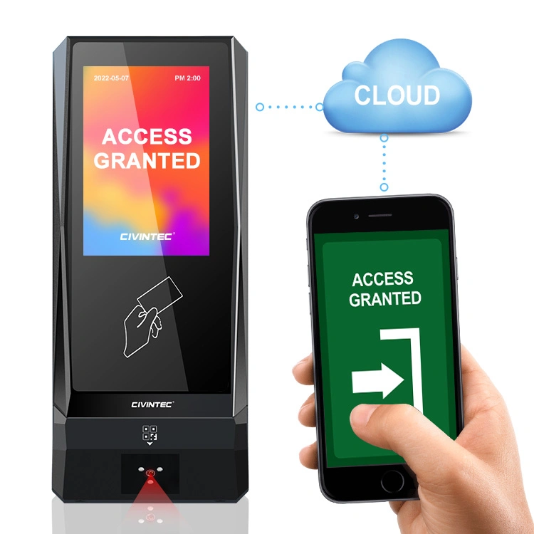CT9 and Qr Code Bank Card Reader All in One Biometric Fingerprint Access Control Staff Tracking for Weatherproof